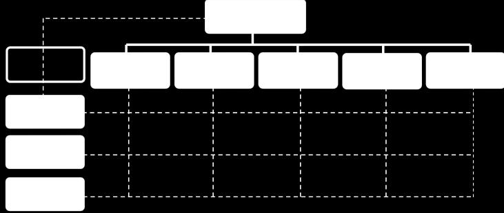 conhecimento e prazos determinados para sua realização. O desenho em matriz permite extrair vantagens e minimizar as fraquezas de ambas as estruturas (funcional e de produto/projeto).