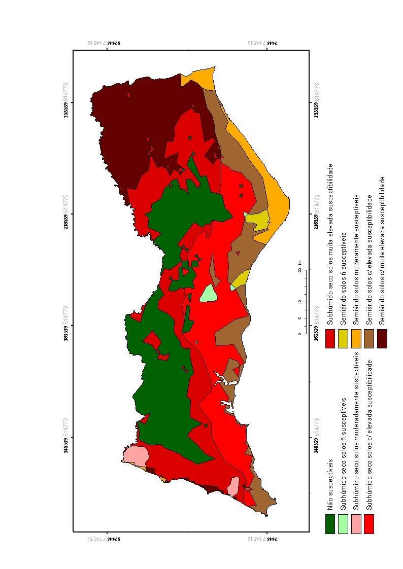 Figura 1 - Susceptibilidade à Desertificação Fonte: Programa de Acção