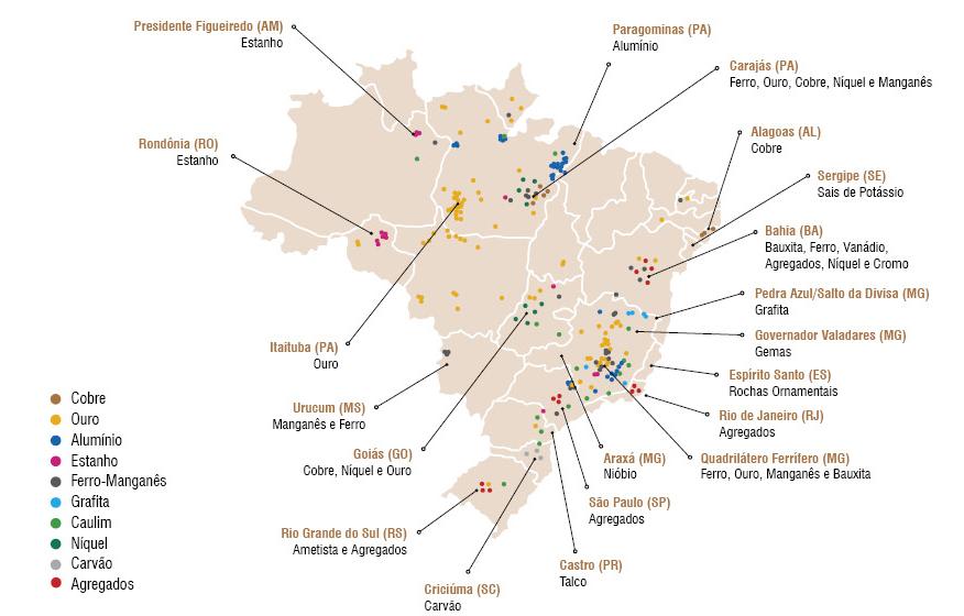 Urbanization Prospects Principais Depósitos Minerais no Brasil Fonte: