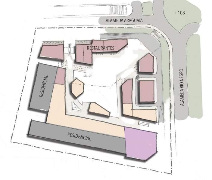 O complexo também contará com apartamentos residenciais com serviços para atender a demanda do público que trabalha e vive na região.