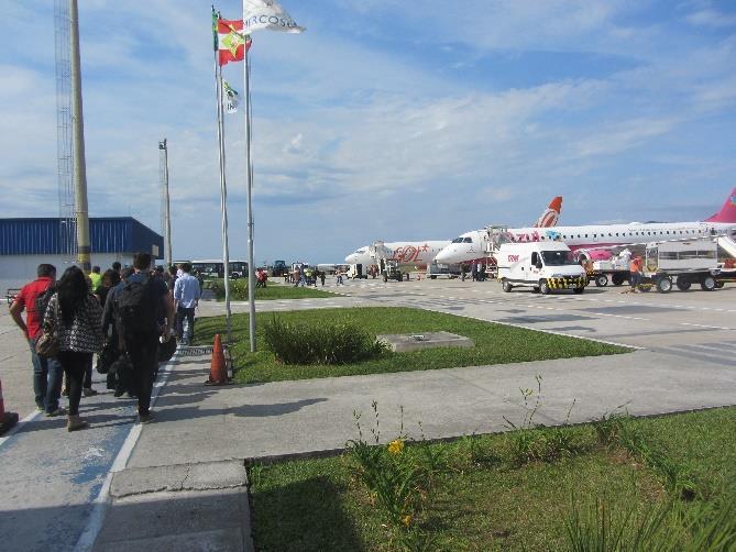 Aeroporto Internacional Hercílio Luz Florianópolis - SC 31 Figura 2-14 Fluxo de passageiros entre o TPS e a aeronave
