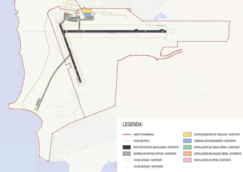 Aeroporto Internacional Hercílio Luz Florianópolis - SC 95 Infraestrutura Básica: Ampliação e aumento da capacidade das redes de infraestrutura básica a fim de atender à demanda do aeroporto.