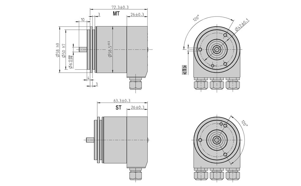 DESENHO DIMENSIONAL (continuação) Flange