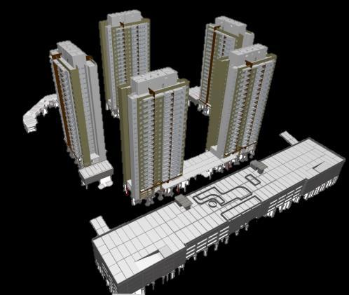 800 m² Modelo 3D Arquitetura 2011