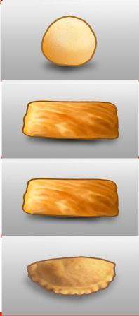 Croissant Fermentar na geladeira 12h 170 C por 20 minutos Hamburgão Assado Descongelar na