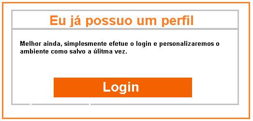 Caso o usuário clique na opção login, será redirecionado para a tela de login da personalização. Em seguida seu acesso à funcionalidade estará liberado.