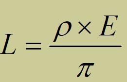 não radiante pode-se recorrer a fórmula, onde: ρ: