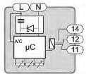 MODUS FICha TéCNICa aparelhagem MoDUlar Para QUaDros EléTrICos relé CoNTrolo DE TENsão MoNoFásICo (REF.ª 04) DEsCrIção Permite controlar o valor de tensão de um circuito a atuar sobre uma carga.