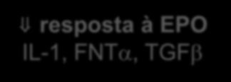 Citocinas e AI resposta à EPO IL-1, FNTa, TGFb da