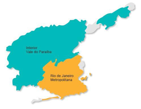 Área de Concessão/Regionais de Serviços Gerência de Grandes Clientes Privados e Poder Público Regional Vale - Barra do Piraí - Barra Mansa - Carmo - Comendador Levy Gasparian -