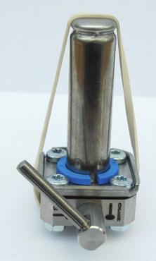 Unidade de abertura manual, operada com ferramentas Usado para abertura manual em caso de falha de energia. Nota: Altura da válvula é aumentada em 16 mm.