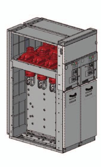 SDD Unidade com interruptor de manobra-seccionador duplo A Unidade disponível com largura de 750 mm composta por 2 seccionadores intertravados mecanicamente entre si.