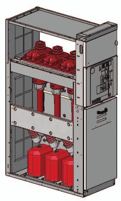 SFV Unidade do interruptor de manobra-seccionador com fusível medições Unidade disponível na largura de 500 mm.