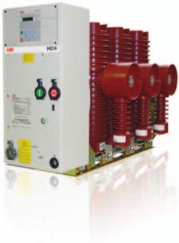 3. Componentes principais Disjuntor removível a gás HD4/R-Sec e HD4/RE-Sec Norma IEC 62271-100 Os disjuntores de média tensão a gás SF 6 HD4/R-Sec, realizados especificamente para a instalação nas