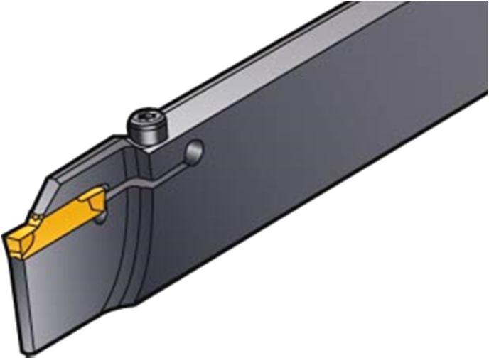 CoroCut - Opções de ferramentas Ao usar uma lâmina reforçada, a profundidade de corte depende do
