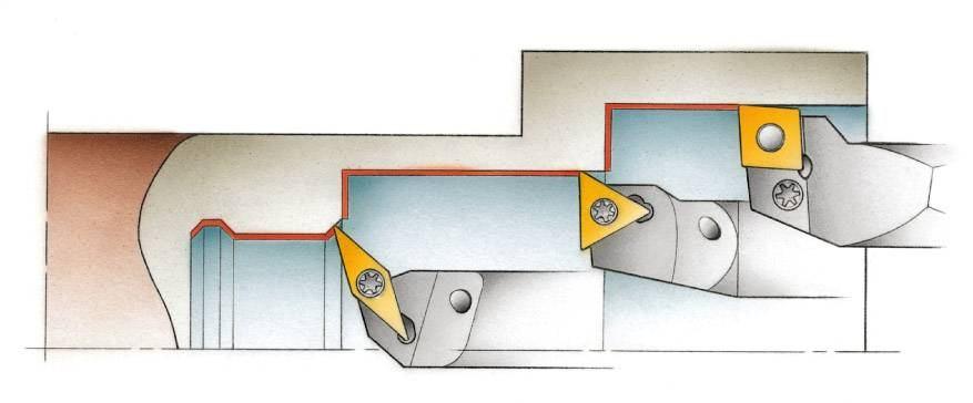 Porta-ferramentas internos CoroTurn 107 e T-MAX P Usinagem interna Ø 16-75 Ø 20- CoroTurn 107 Primeira escolha em usinagem