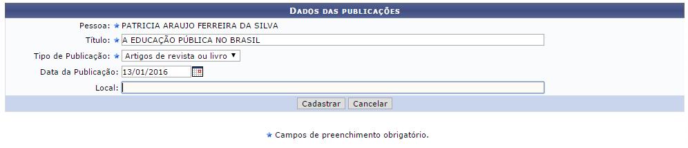 Figura 17: Caixa de Diálogo Clique em OK para confirmar a remoção do curso. A mensagem de sucesso da ação será fornecida conforme a imagem a seguir.