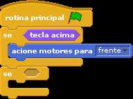 trás. Agora, repita o teste se para a tecla enter e se