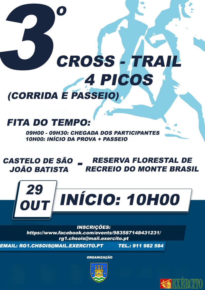 3º Cross Trail 4 Picos No dia 29 de outubro de 2016, integrado nas