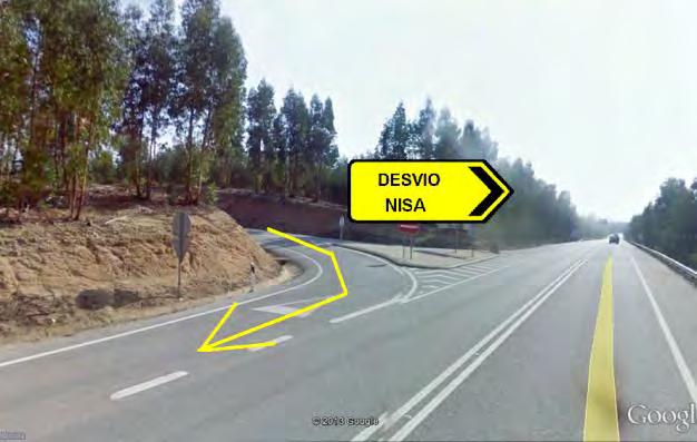 itinerário (ST8a), direção à 2 esquerda com