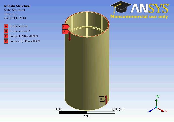 DESIGN OF EXPERIMENTS Length: 8 m Diameter: 4 m Transversal rings: 4 Vertical stiffeners: 8