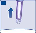 B Mantenha a agulha na pele depois de o marcador de doses voltar a 0 e conte lentamente até 6. Se a agulha for retirada mais cedo, poderá observar um fluxo de solução a sair pela ponta da agulha.