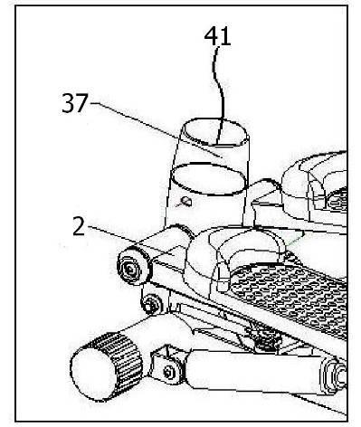 Passo 4: Coloque o tubo inferior (39) na estrutura principal (1) e passe o fio do sensor