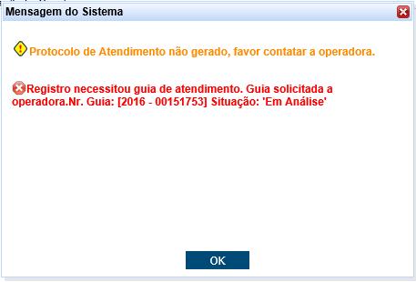 Concluído as digitações basta clicar em executar para registrar a guia! Lembrando: que para registros de beneficiários de intercambio, como no sistema antigo é necessário realizar o processo 2 vezes.