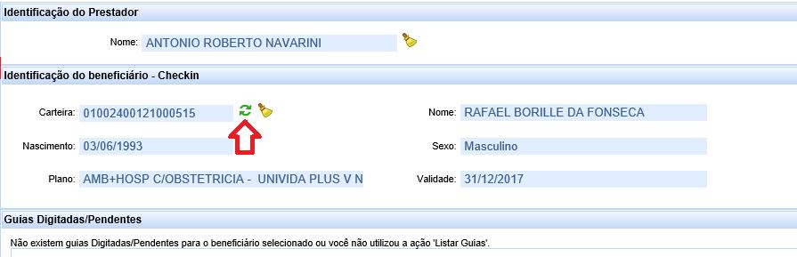 Facilitador para guias de intercambio no novo autorizador: No novo sistema, após ser solicitado uma guia de intercambio, é possível registrá-la de outra forma em vez de fazer o processo 2 vezes.