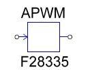 34 O SimCoder possui alguns blocos de configurações de saídas PWM. Esses blocos apresentados a seguir, realizam a comparação de uma portadora interna com um sinal de referência.