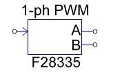 36 Figura 21 Bloco PWM Monofásico. Este bloco possui diversas opções de configuração que o gerador de PWM Único não possui, possibilitando uma maior variedade de aplicação.