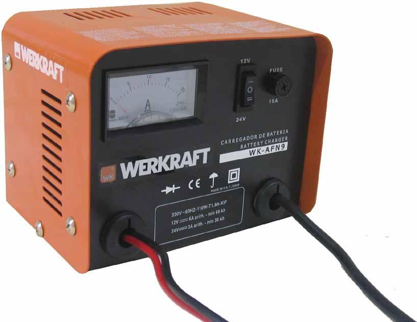 WK-AFN9 carregador de bateria 9A Volts ~ Hz Voltagem de