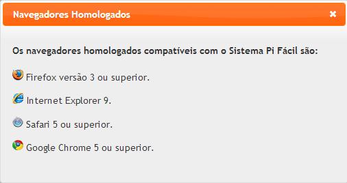 1. Apresentação 1.1. Objetivo do Documento Este manual tem por finalidade fornecer informações para a utilização das funcionalidades referentes ao sistema PI Fácil.