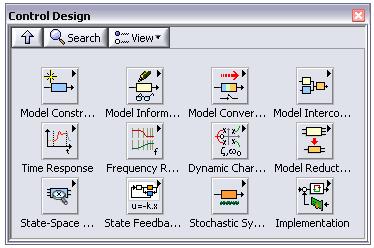 LabVIEW Control Design Toolkit Construa e analise modelos de sistemas Projete algorítmos de controle básicos e