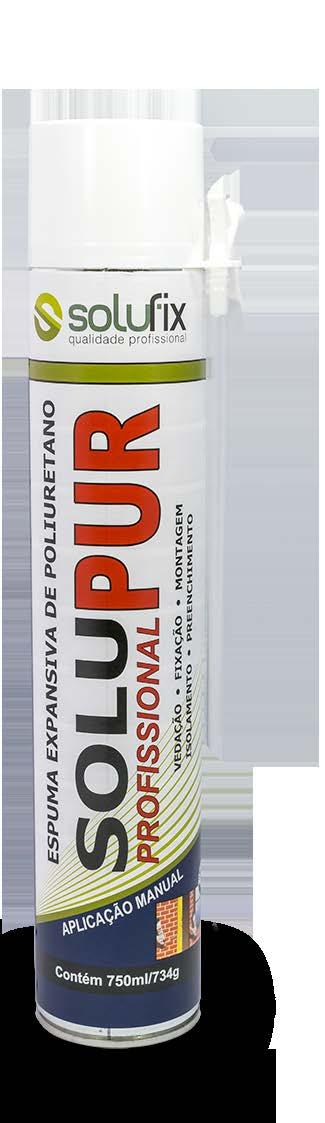 Disponível em latas de 500ml com 340g e 480g, para aplicação com cânula Solupur Profissional Contém (ml/g) 10030031* 500/491