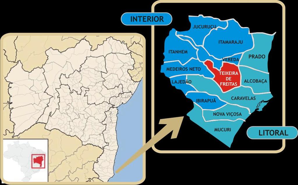 REGIÃO DE ABRANGÊNCIA O Projeto irá