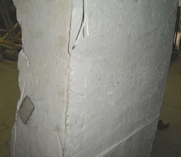 124 O pilar PRS-1 apresentou ruptura a 500 mm da base do pilar,
