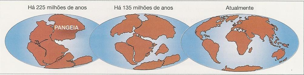 A mobilidade da crosta terrestre As placas tectônicas Em 1912, o cientista alemão Alfred Wegener divulgou uma teoria, chamada deriva dos continentes, segundo a qual, há muitos milhões de anos,