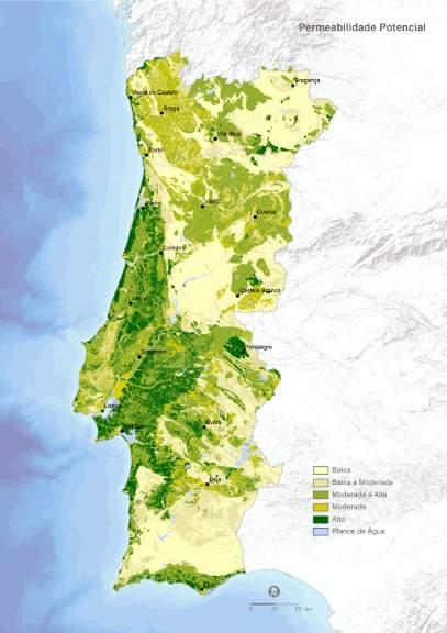 Fracturação das rochas granitóides Permeabilidade da Geologia Permeabilidade Potencial do solo