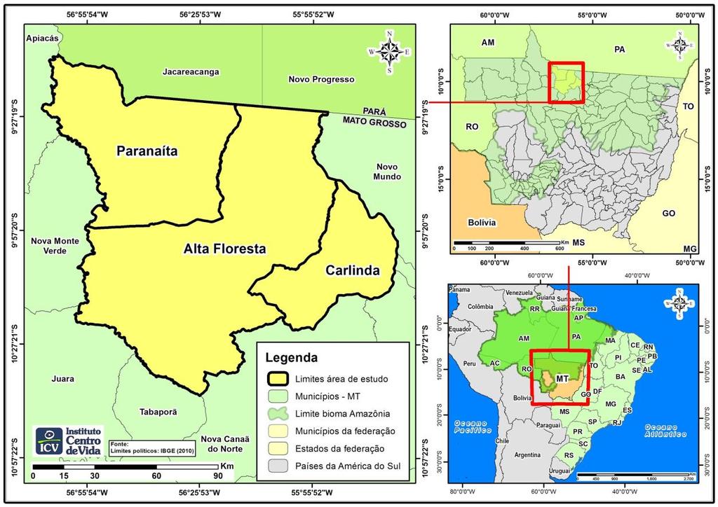 Figura 1. Mapa de localização da área de estudo. 2.