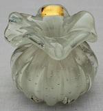 880,00 Valor Total: R$ 890,00 Vaso murano vidro branco 12cm