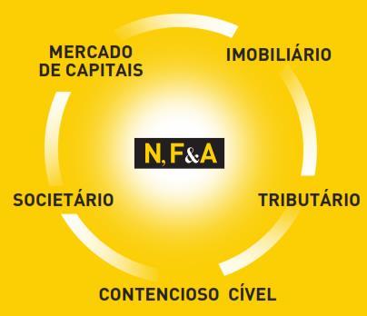 Societário, Mercados de Capitais e Financeiro, Imobiliário, Contencioso Cível e Direito Tributário.