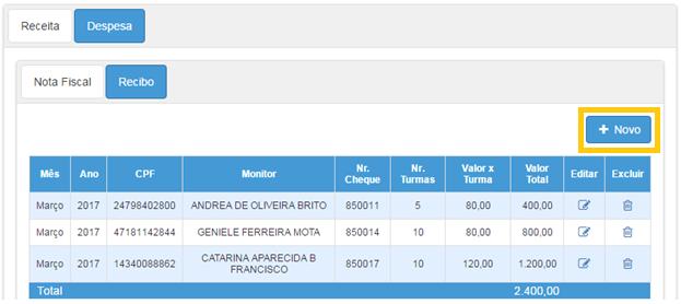 19 Regras: a) Os valores somente poderão sofrer manutenção (alteração, exclusão) caso Status seja igual a Em Andamento ou Revisão; b) Nr.