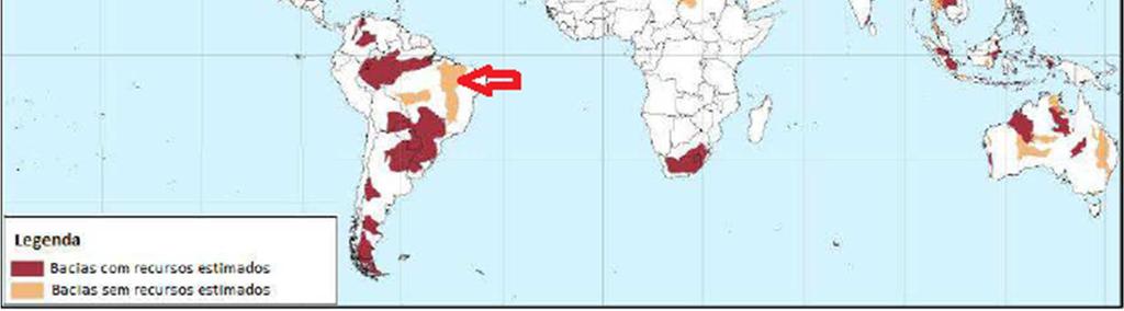 bacias da Foz do Amazonas, do Espírito Santo, de Cumuruxatiba, de Santos e de Pelotas um potencial para a produção de hidratos conforme pode ser visualizado na