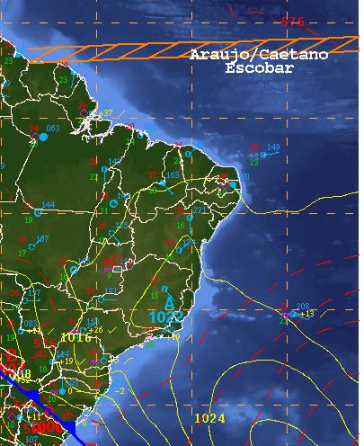 oceano em direção a Paraíba, onde mais de 26 municípios foram atingidos pela