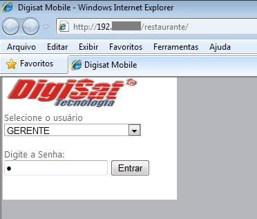 Em seguida, o sistema abre o navegador padrão do computador para confirmar o acesso ao banco de dados.