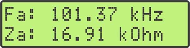 Passo-a-passo para o teste funcional do Analisador TRZ: Passo 01 Ligue o equipamento e acesse o menu DEVICE FREQUENCY (pressione o botão [SELECT] para alternar entre os menus).