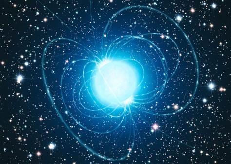 ESTRELAS DE NÊUTRONS A rotação rápida da Estrela e os prótons supercondutores no interior causam fortes