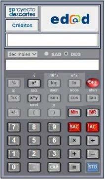 5. A calculadora Estándar ou básica A súa principal característica é que as operacións realízanse na mesma orde en que se introducen.