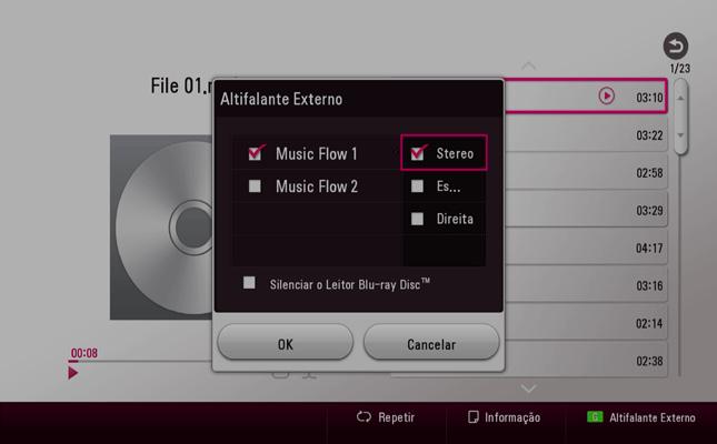 42 A funcionar 4 A funcionar A desfrutar com o LG Multi-room Audio (LG Music Flow) t u O LG smart Hi-Fi aduio system MUSIC flow permite que desfrute de música com as diversas colunas ligadas sem fios.